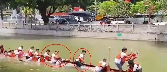 猎德村端午龙舟赛前意外翻船竟是自家闺女惹的祸！(图6)