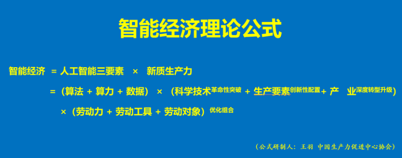中国生产力促进中心协会王羽：智能经济的概念定义、内涵特征及实